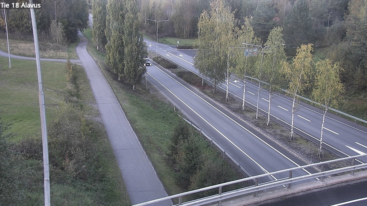 Weather Camera Image Väg 18 Alavo, Alavus, Etelä-Pohjanmaa