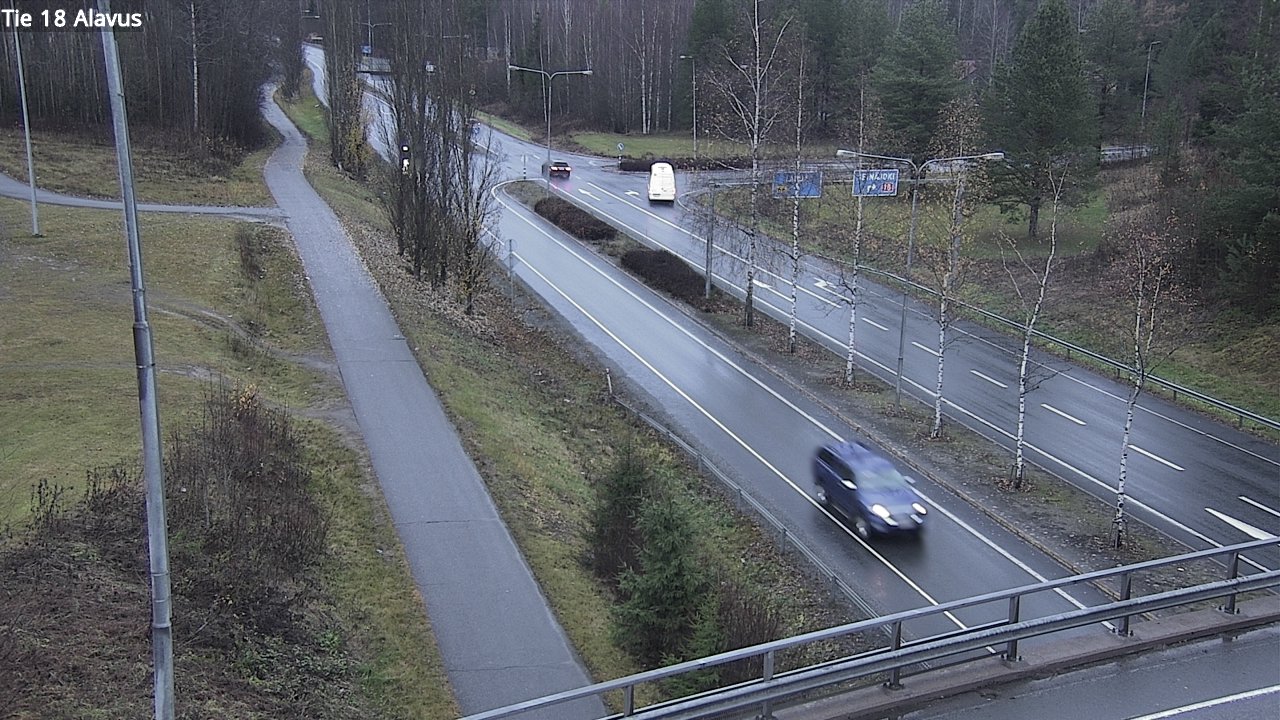 Weather Camera Image Väg 18 Alavo, Alavus, Etelä-Pohjanmaa