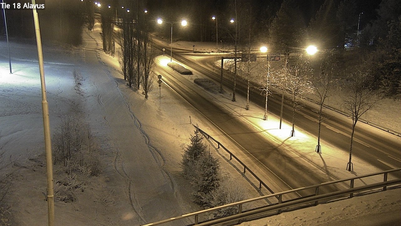 Weather Camera Image Väg 18 Alavo, Alavus, Etelä-Pohjanmaa