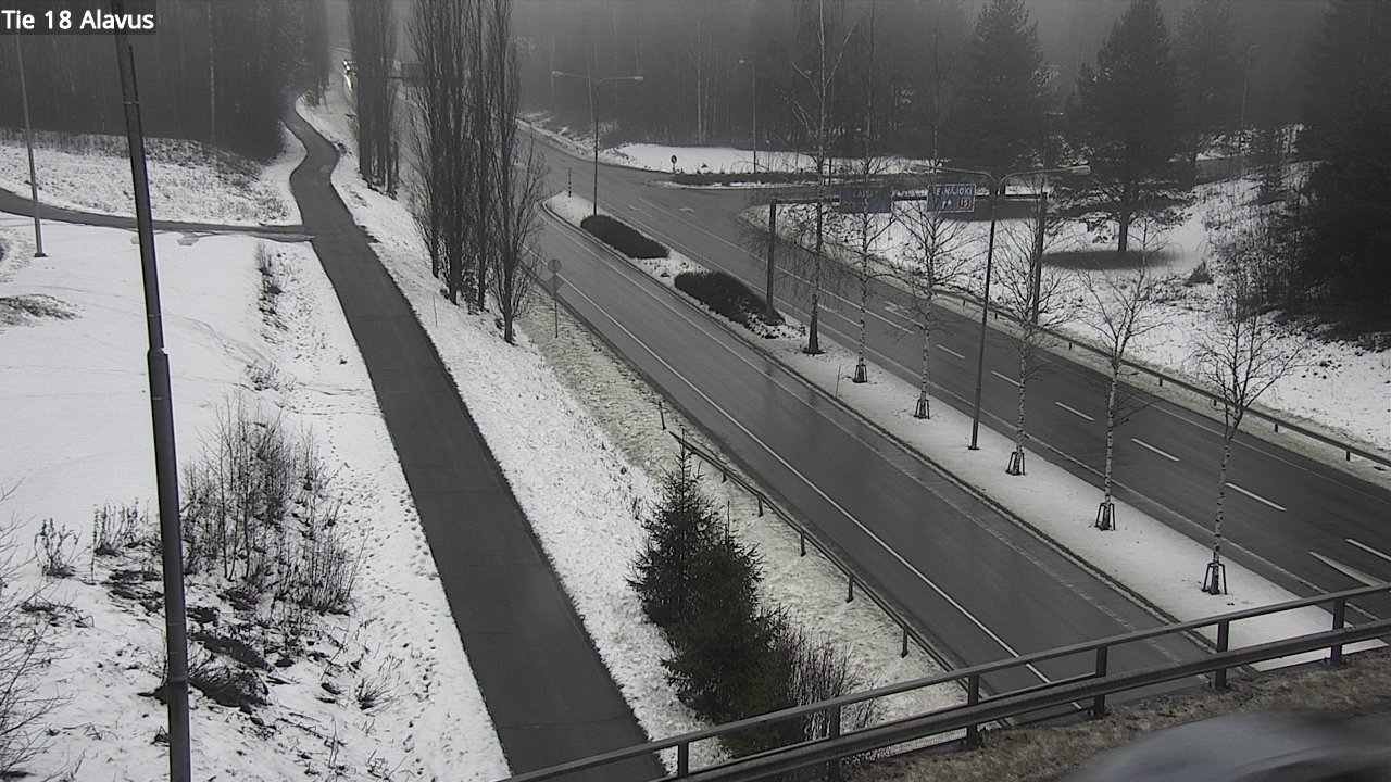 Weather Camera Image Road 18 Alavus, Alavus, Etelä-Pohjanmaa