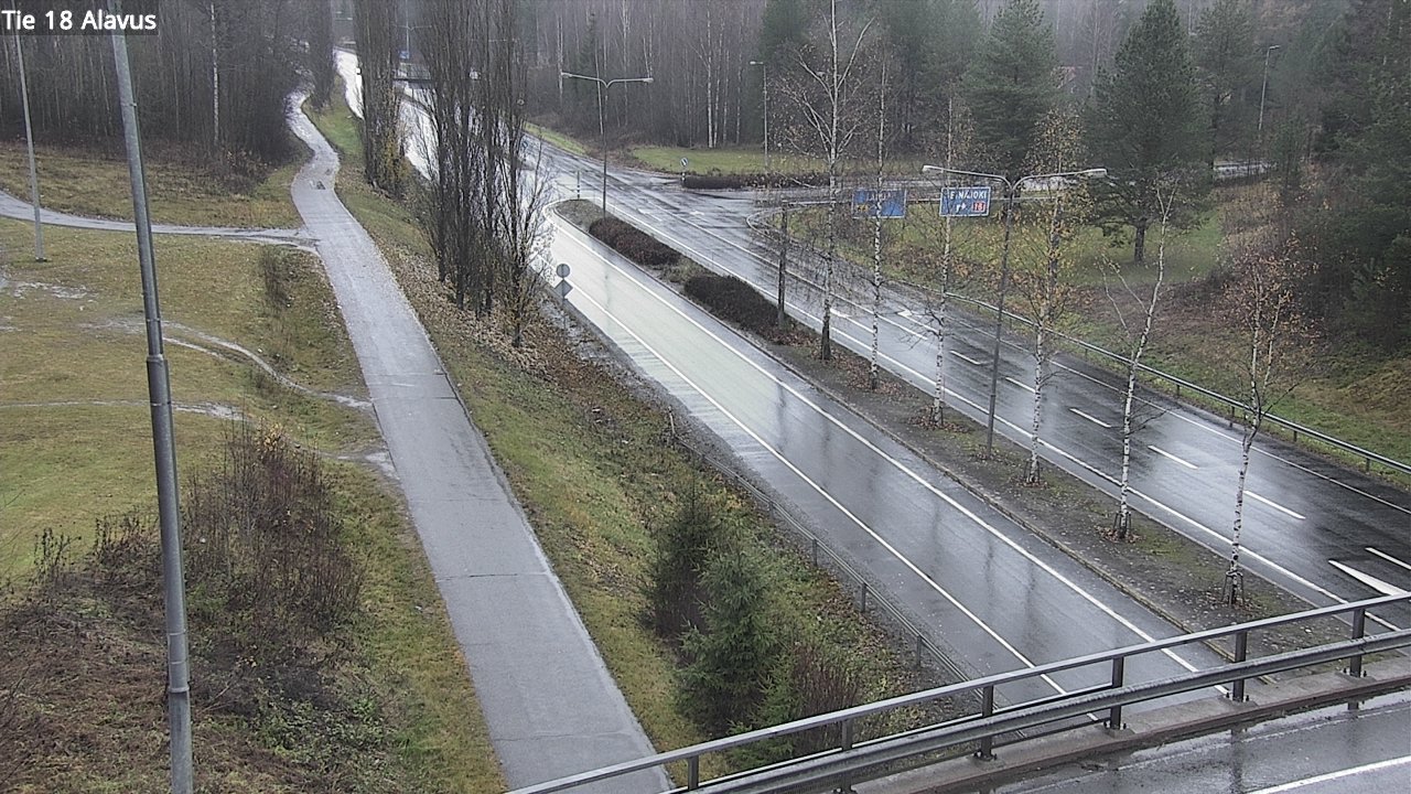 Weather Camera Image Väg 18 Alavo, Alavus, Etelä-Pohjanmaa