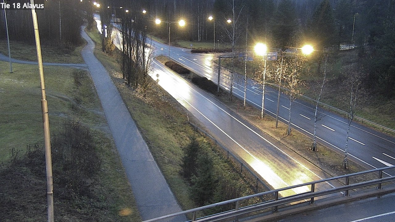 Weather Camera Image Väg 18 Alavo, Alavus, Etelä-Pohjanmaa
