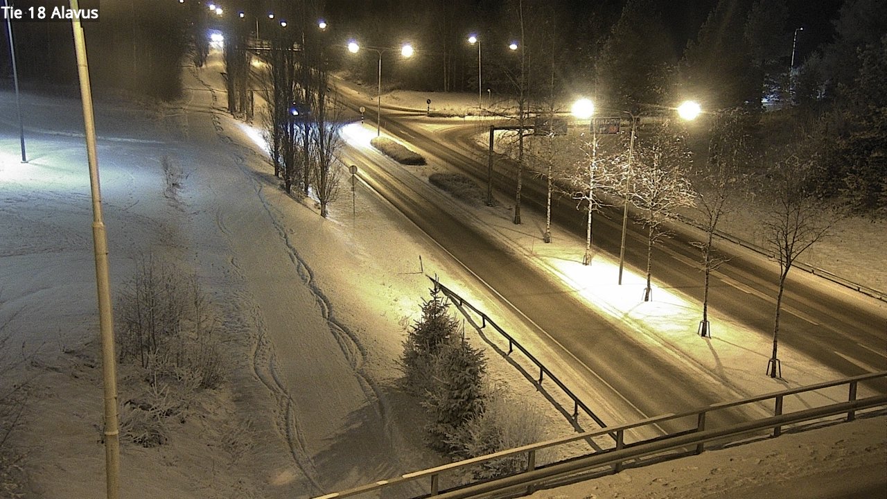 Weather Camera Image Väg 18 Alavo, Alavus, Etelä-Pohjanmaa
