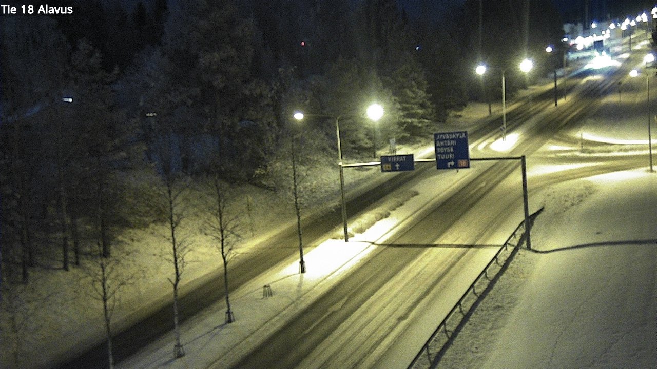 Weather Camera Image Väg 18 Alavo, Alavus, Etelä-Pohjanmaa