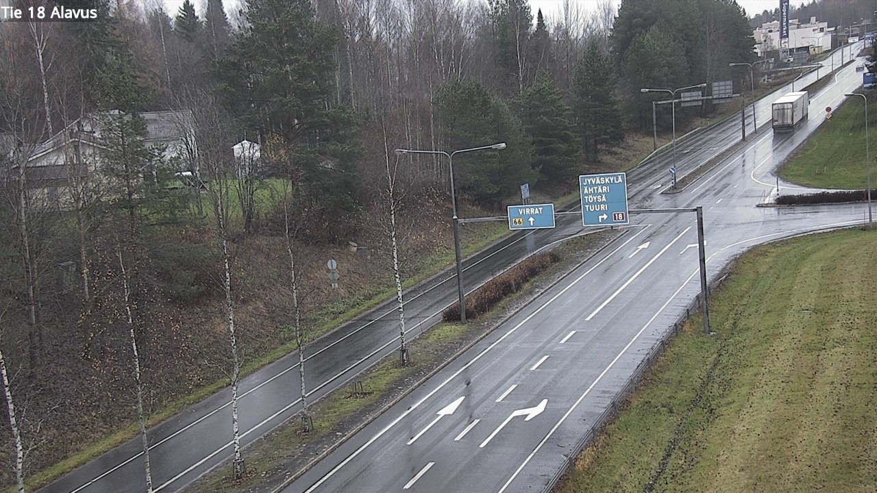Weather Camera Image Väg 18 Alavo, Alavus, Etelä-Pohjanmaa