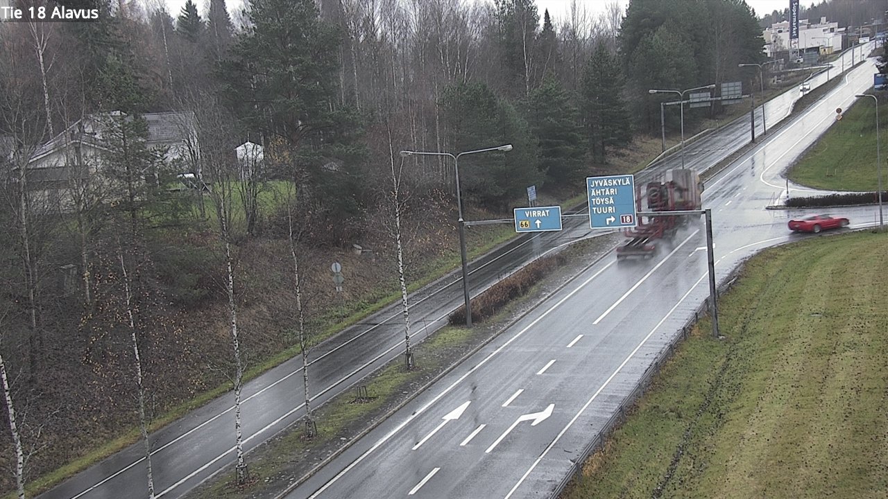 Weather Camera Image Väg 18 Alavo, Alavus, Etelä-Pohjanmaa