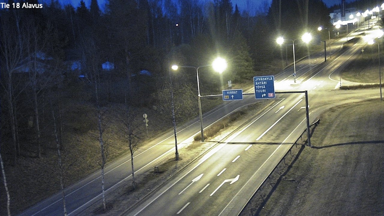 Weather Camera Image Road 18 Alavus, Alavus, Etelä-Pohjanmaa