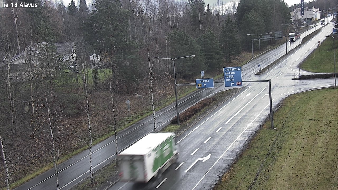 Weather Camera Image Väg 18 Alavo, Alavus, Etelä-Pohjanmaa
