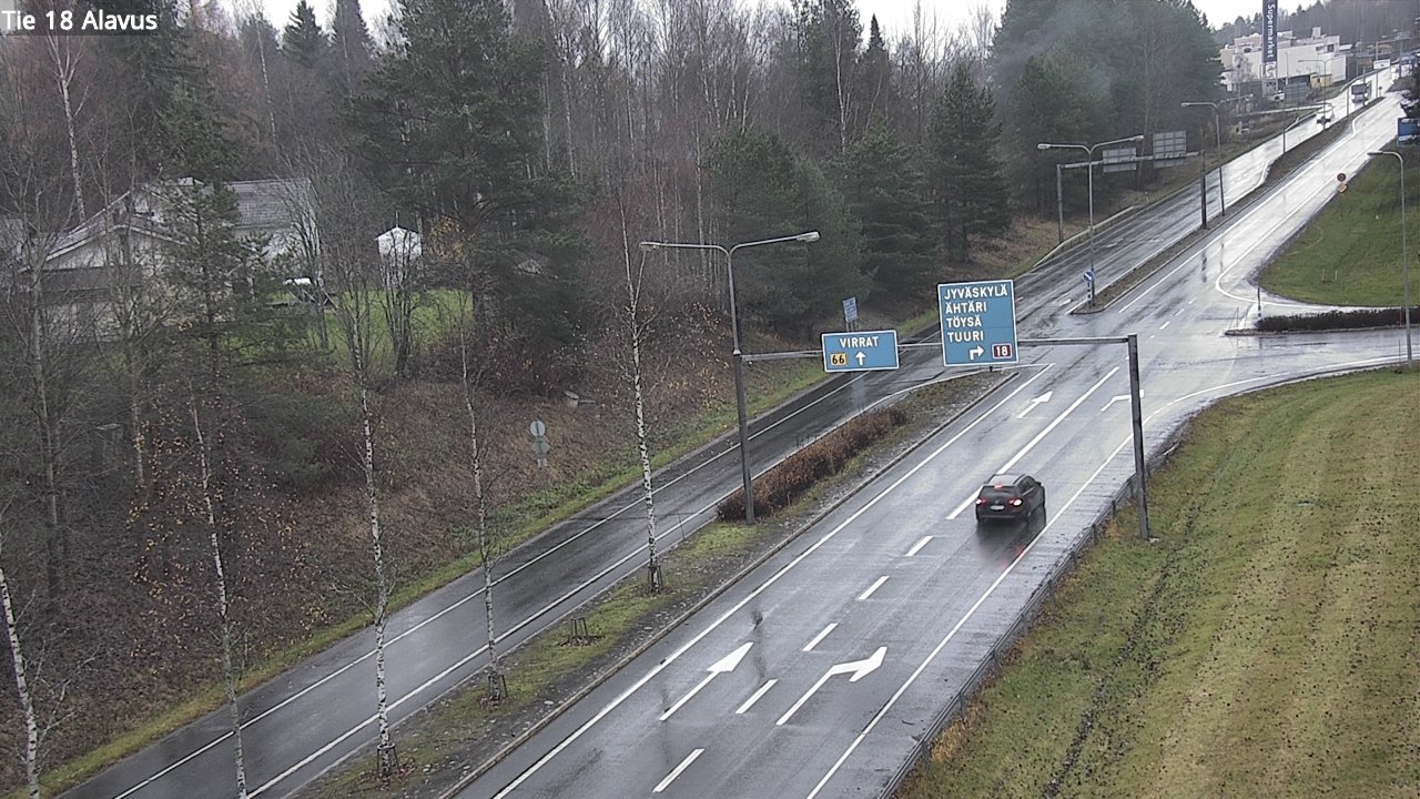 Weather Camera Image Väg 18 Alavo, Alavus, Etelä-Pohjanmaa
