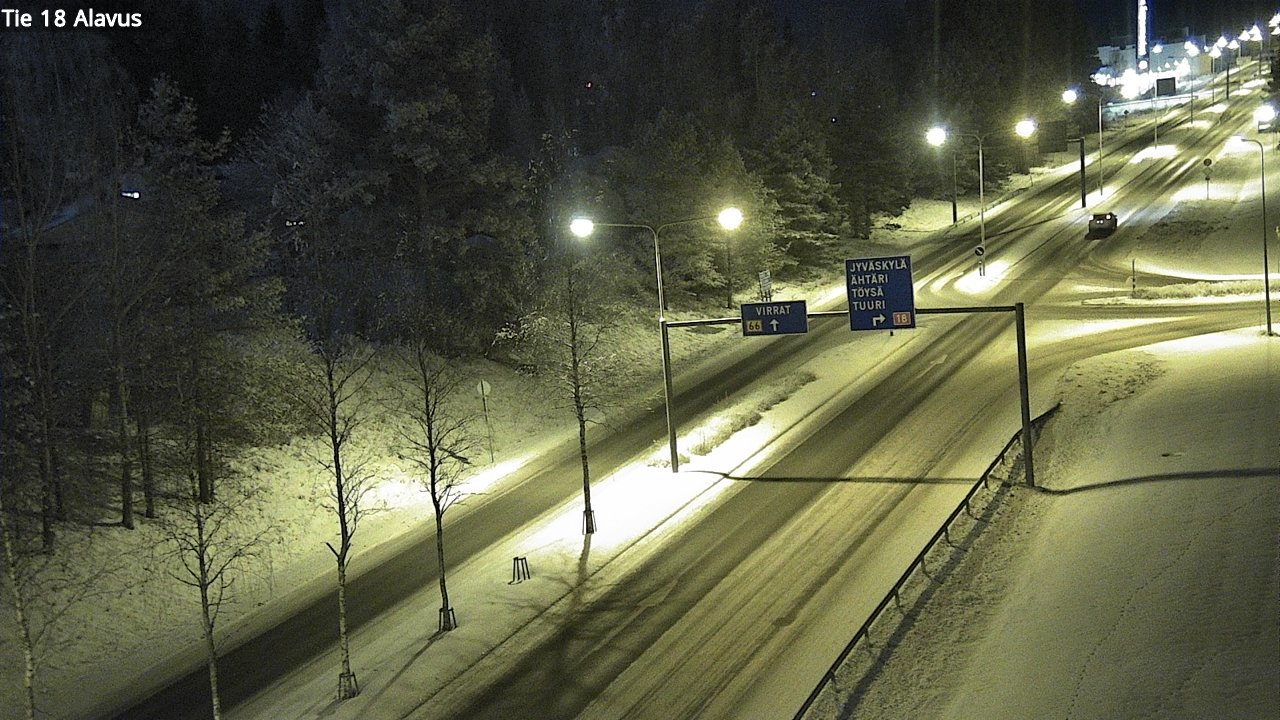 Weather Camera Image Väg 18 Alavo, Alavus, Etelä-Pohjanmaa