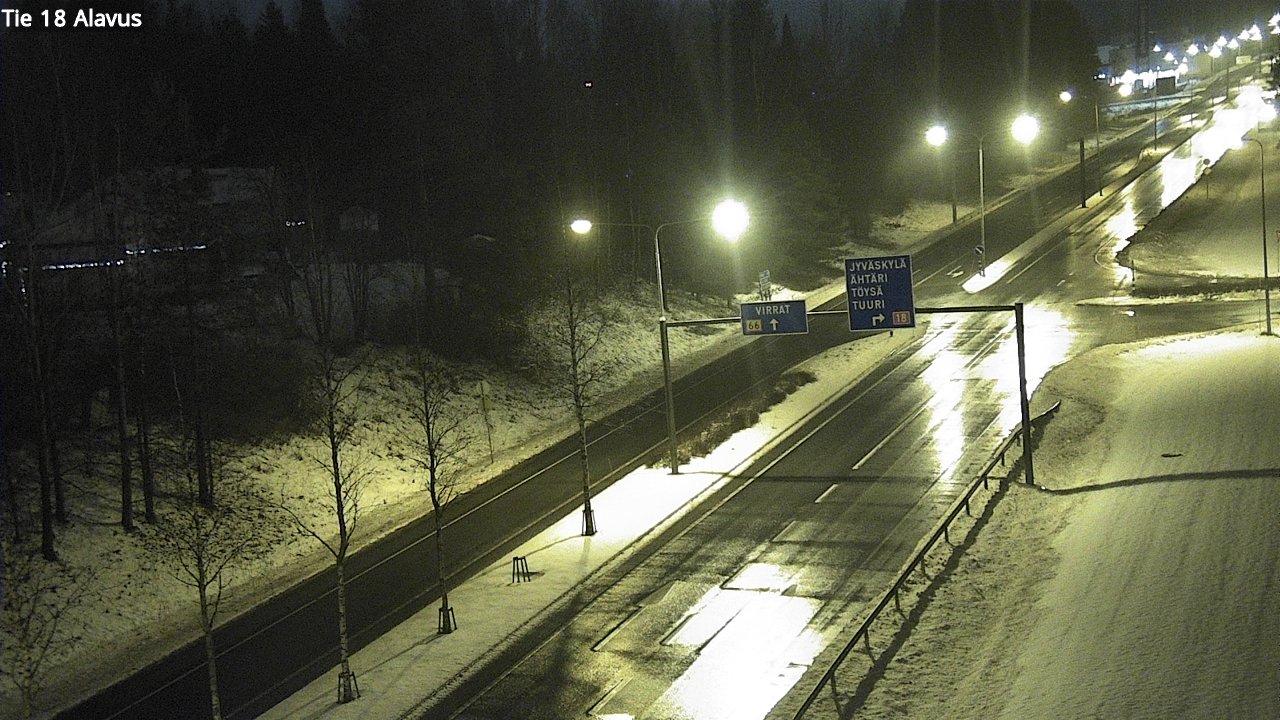 Weather Camera Image Road 18 Alavus, Alavus, Etelä-Pohjanmaa