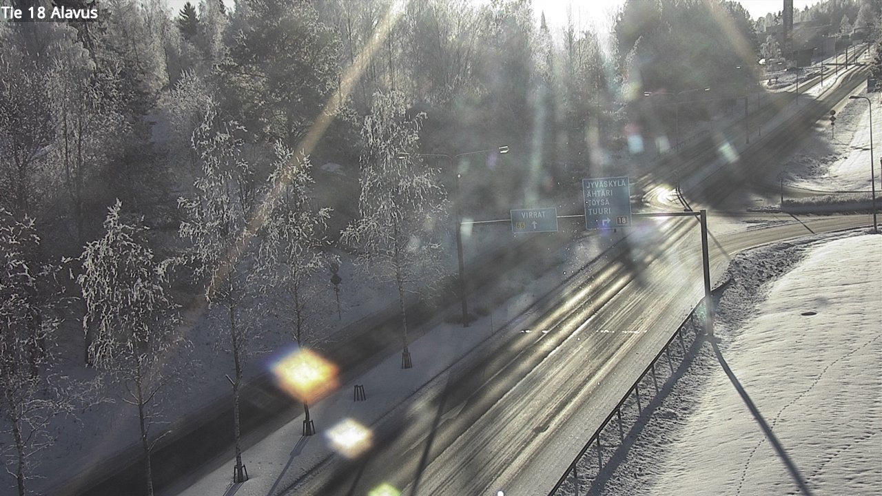 Weather Camera Image Väg 18 Alavo, Alavus, Etelä-Pohjanmaa