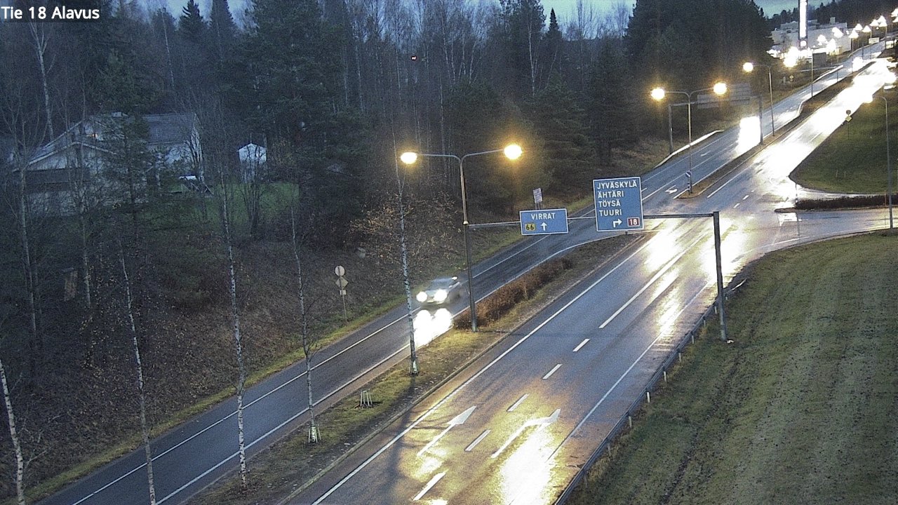 Weather Camera Image Väg 18 Alavo, Alavus, Etelä-Pohjanmaa