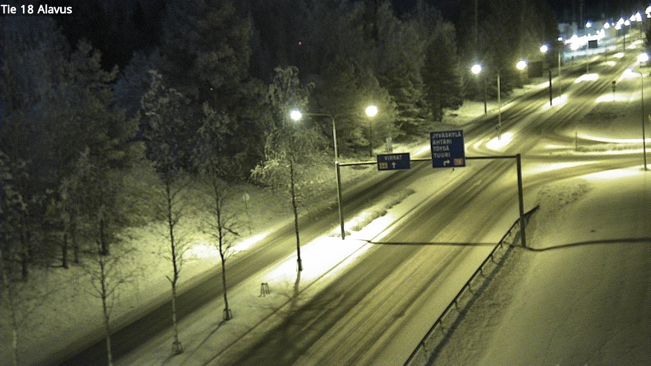 Weather Camera Image Väg 18 Alavo, Alavus, Etelä-Pohjanmaa