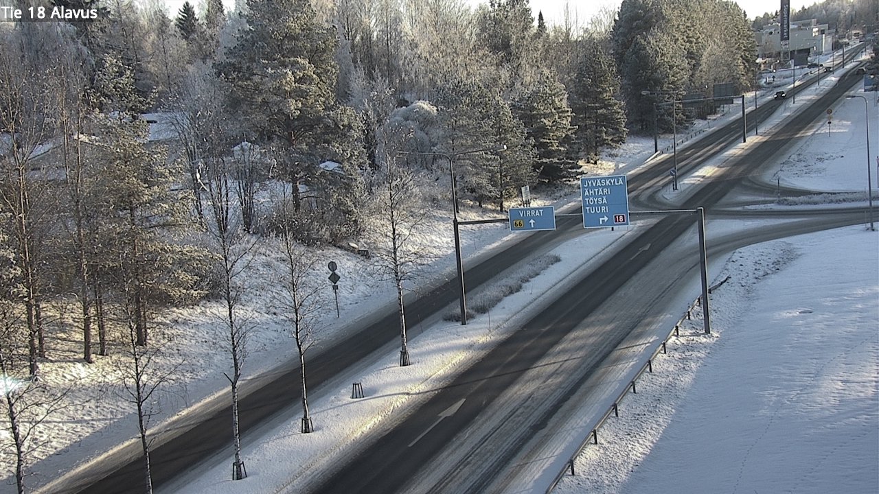 Weather Camera Image Väg 18 Alavo, Alavus, Etelä-Pohjanmaa