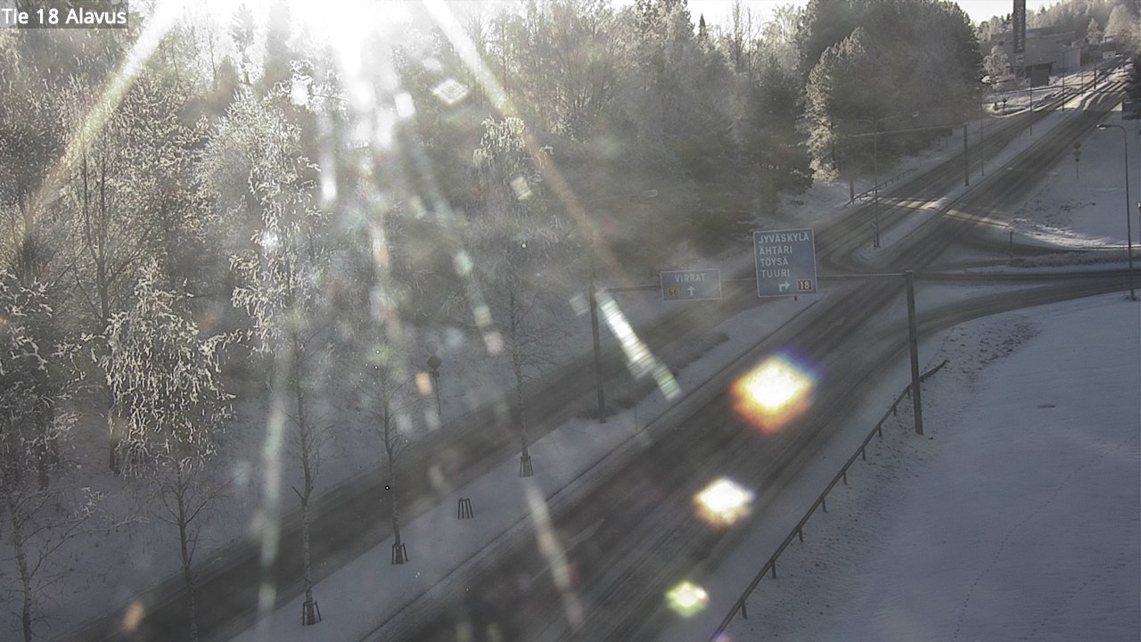 Weather Camera Image Väg 18 Alavo, Alavus, Etelä-Pohjanmaa