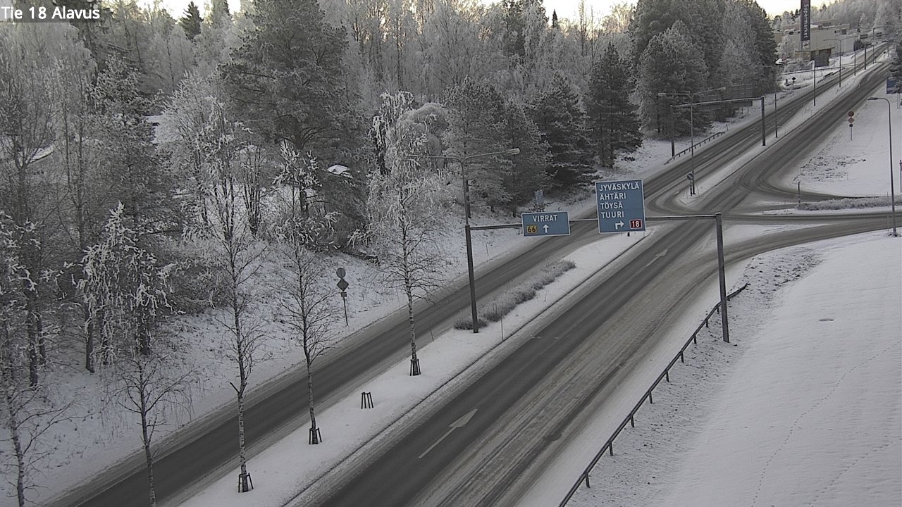 Weather Camera Image Väg 18 Alavo, Alavus, Etelä-Pohjanmaa