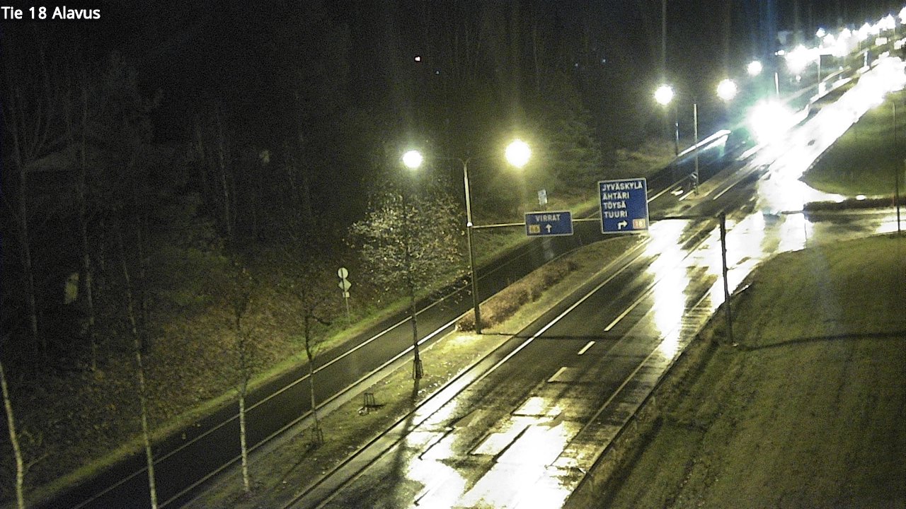 Weather Camera Image Väg 18 Alavo, Alavus, Etelä-Pohjanmaa