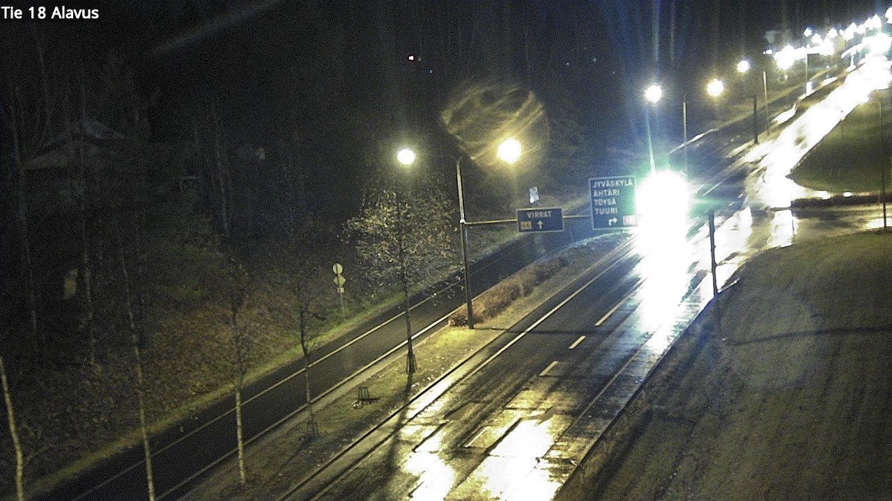 Weather Camera Image Väg 18 Alavo, Alavus, Etelä-Pohjanmaa