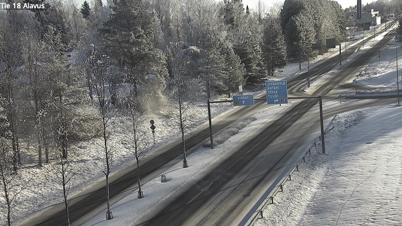 Weather Camera Image Väg 18 Alavo, Alavus, Etelä-Pohjanmaa