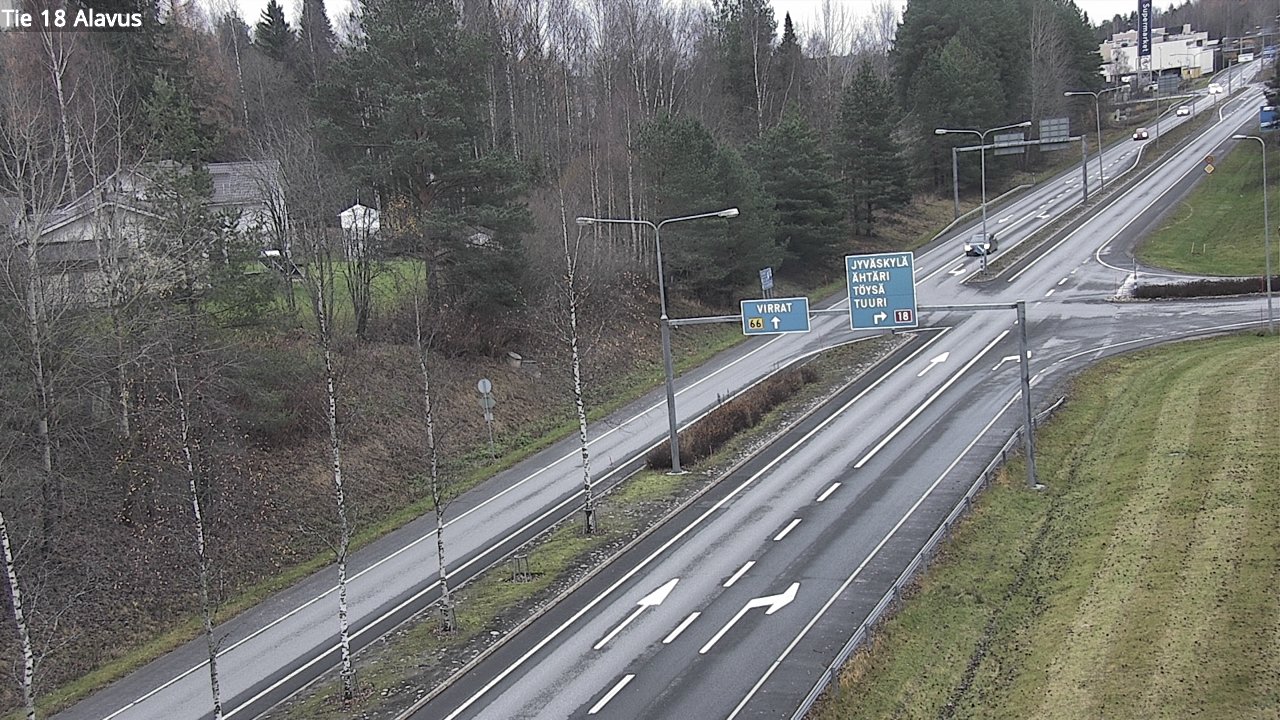 Weather Camera Image Väg 18 Alavo, Alavus, Etelä-Pohjanmaa