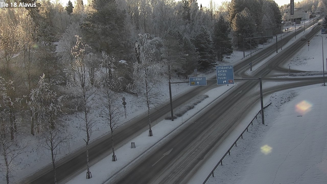 Weather Camera Image Väg 18 Alavo, Alavus, Etelä-Pohjanmaa