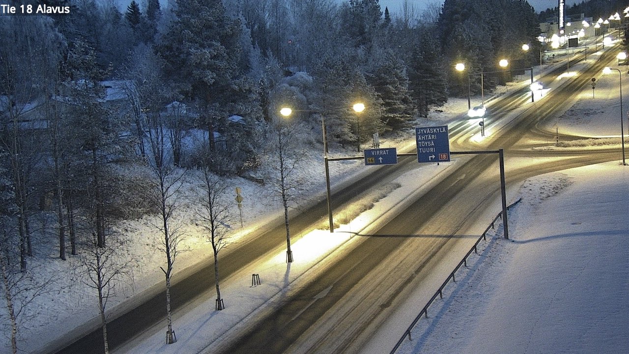 Weather Camera Image Väg 18 Alavo, Alavus, Etelä-Pohjanmaa