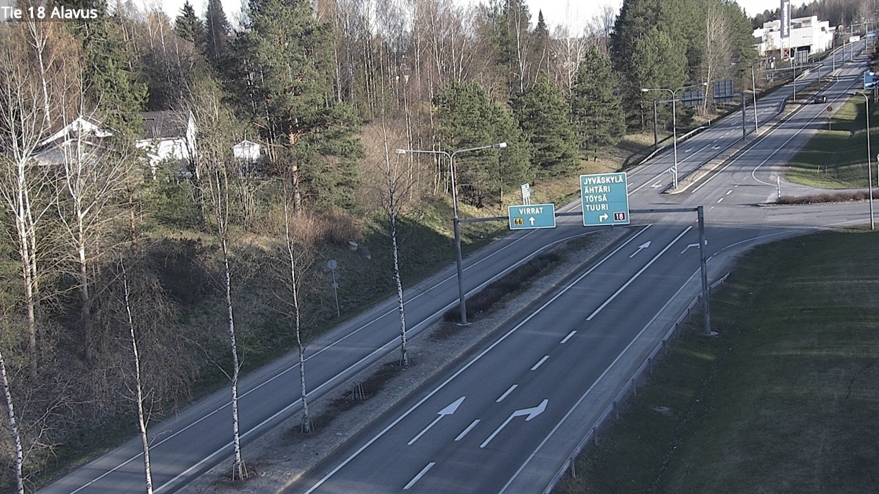 Weather Camera Image Road 18 Alavus, Alavus, Etelä-Pohjanmaa