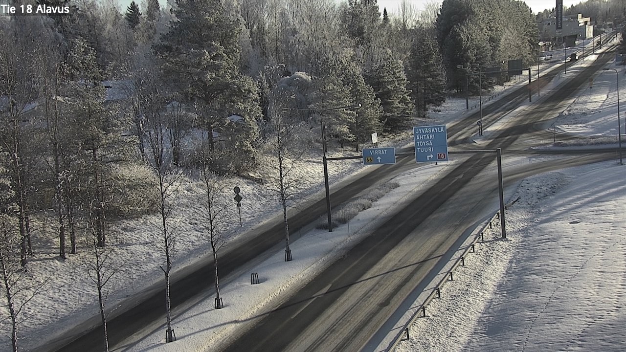 Weather Camera Image Väg 18 Alavo, Alavus, Etelä-Pohjanmaa