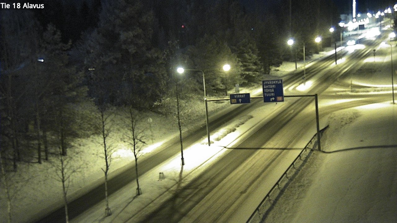 Weather Camera Image Väg 18 Alavo, Alavus, Etelä-Pohjanmaa