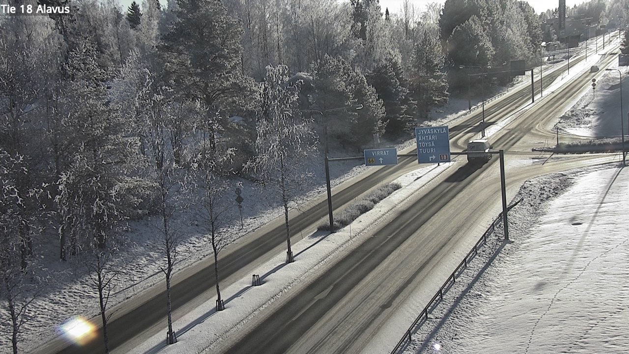 Weather Camera Image Väg 18 Alavo, Alavus, Etelä-Pohjanmaa