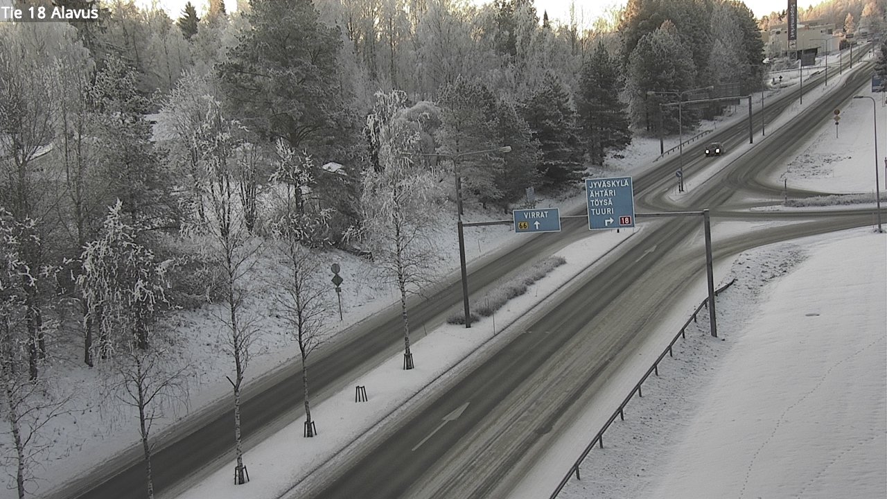 Weather Camera Image Väg 18 Alavo, Alavus, Etelä-Pohjanmaa
