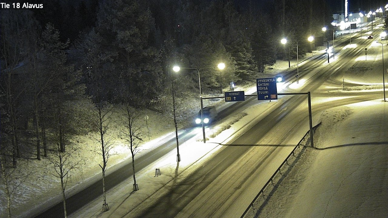 Weather Camera Image Väg 18 Alavo, Alavus, Etelä-Pohjanmaa