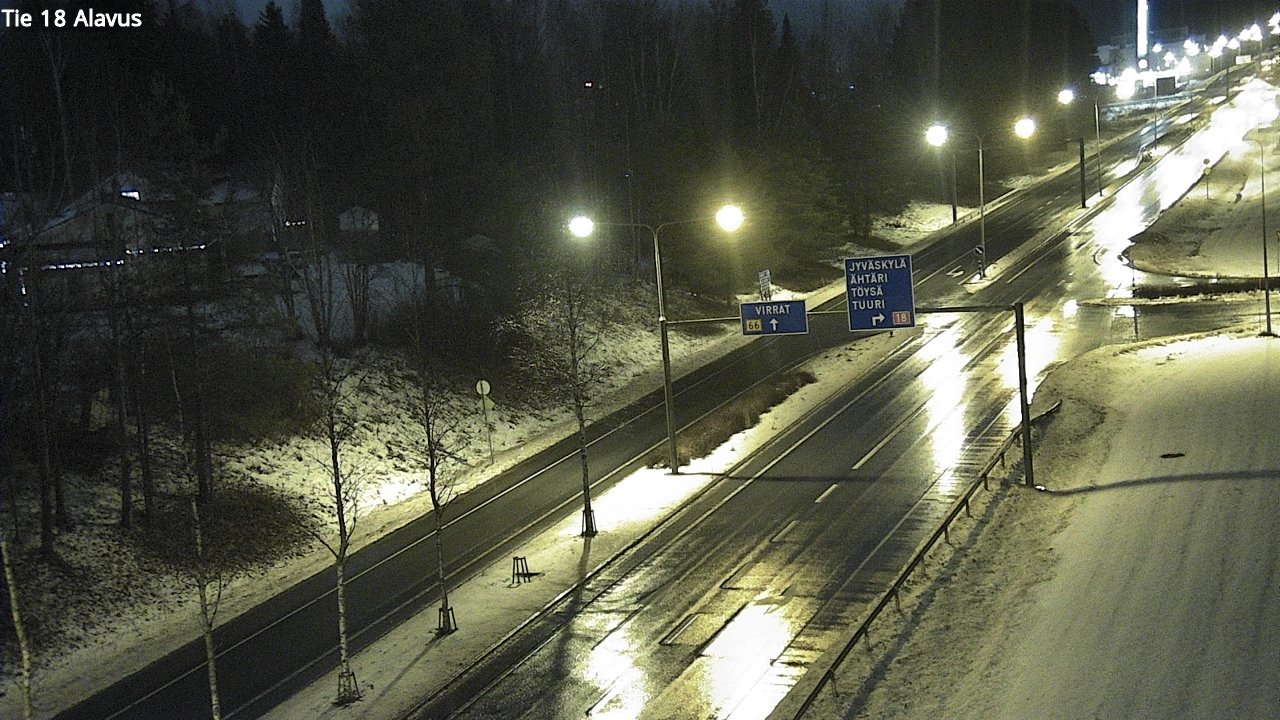Weather Camera Image Road 18 Alavus, Alavus, Etelä-Pohjanmaa