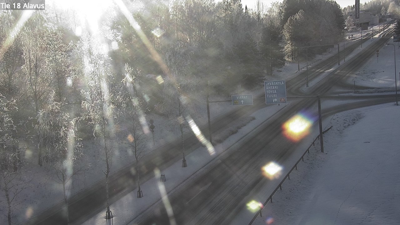 Weather Camera Image Väg 18 Alavo, Alavus, Etelä-Pohjanmaa