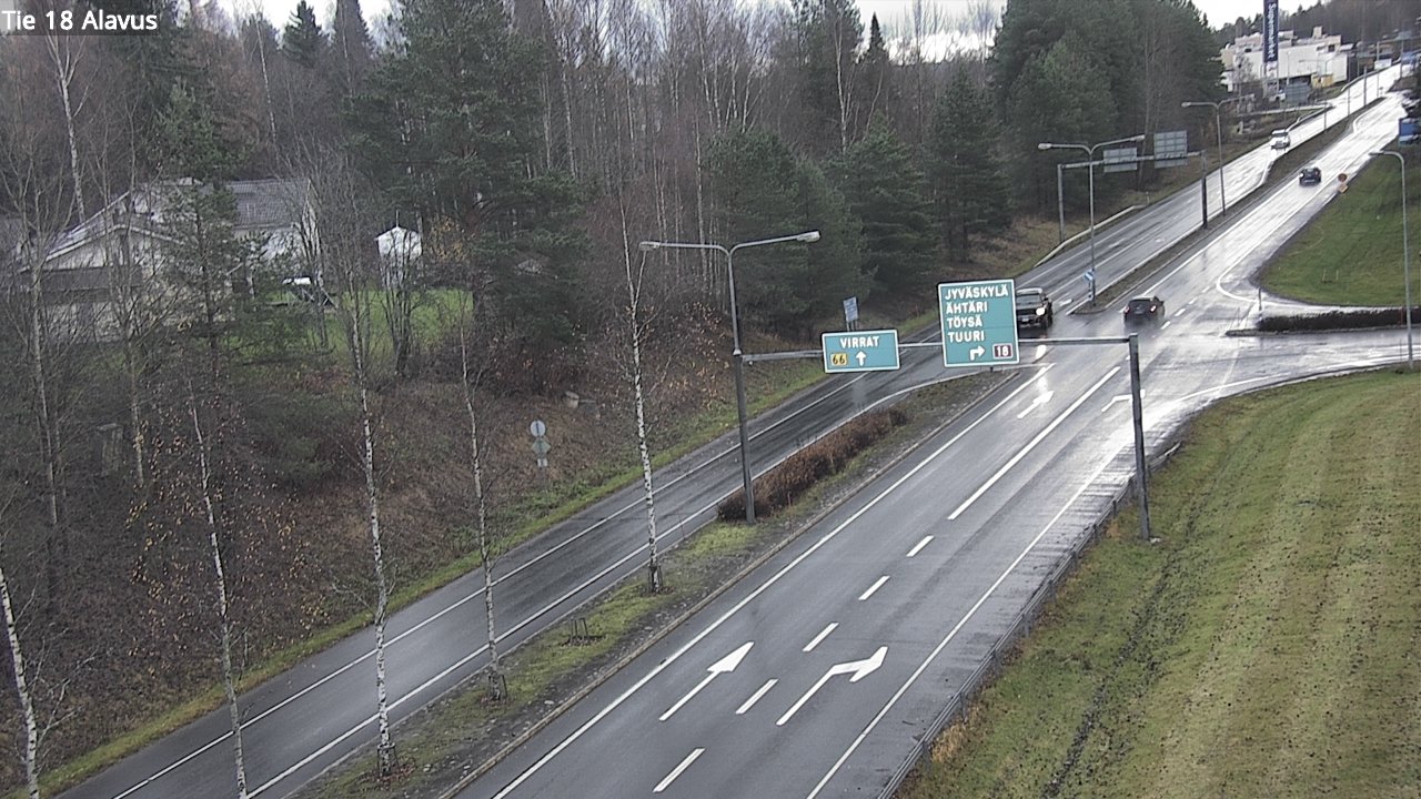 Weather Camera Image Väg 18 Alavo, Alavus, Etelä-Pohjanmaa