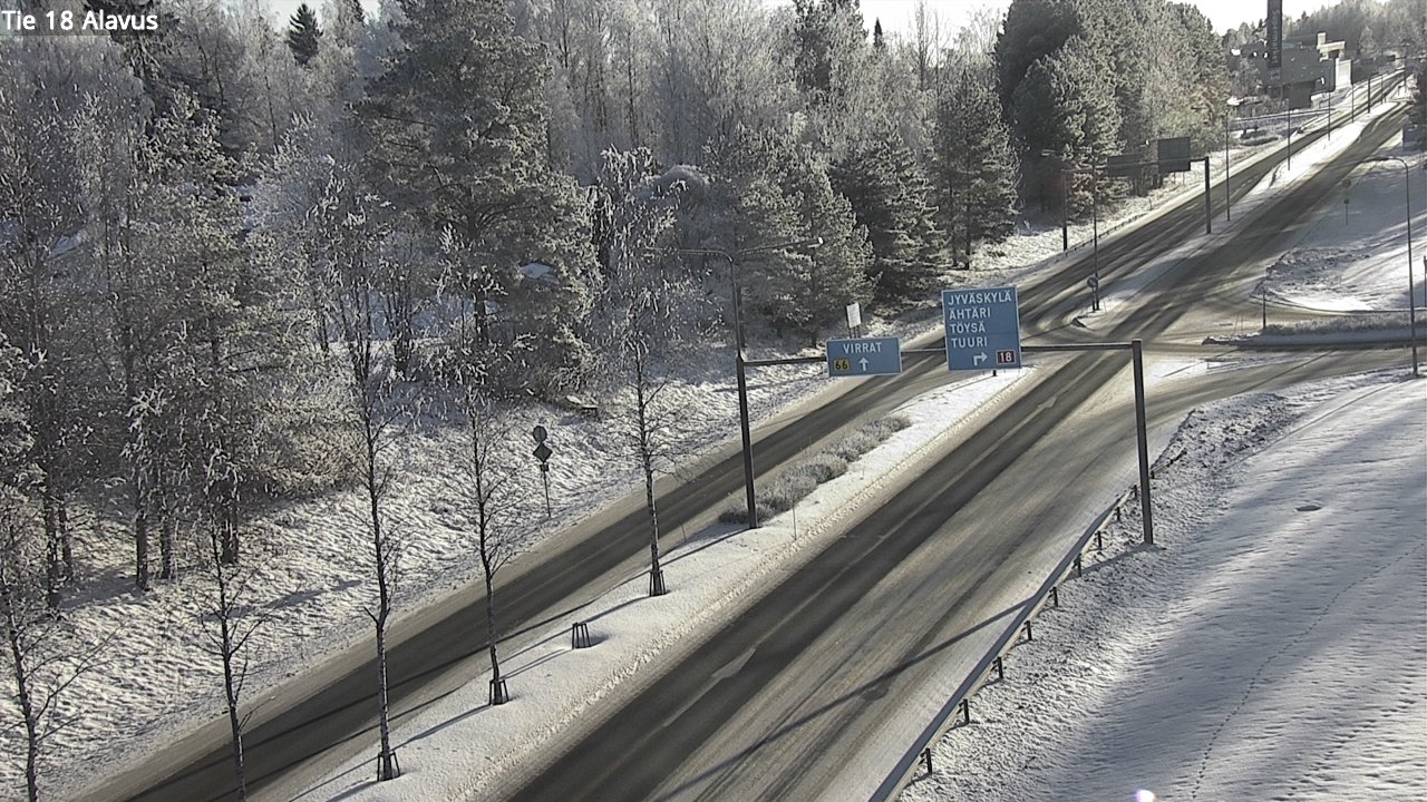 Weather Camera Image Väg 18 Alavo, Alavus, Etelä-Pohjanmaa