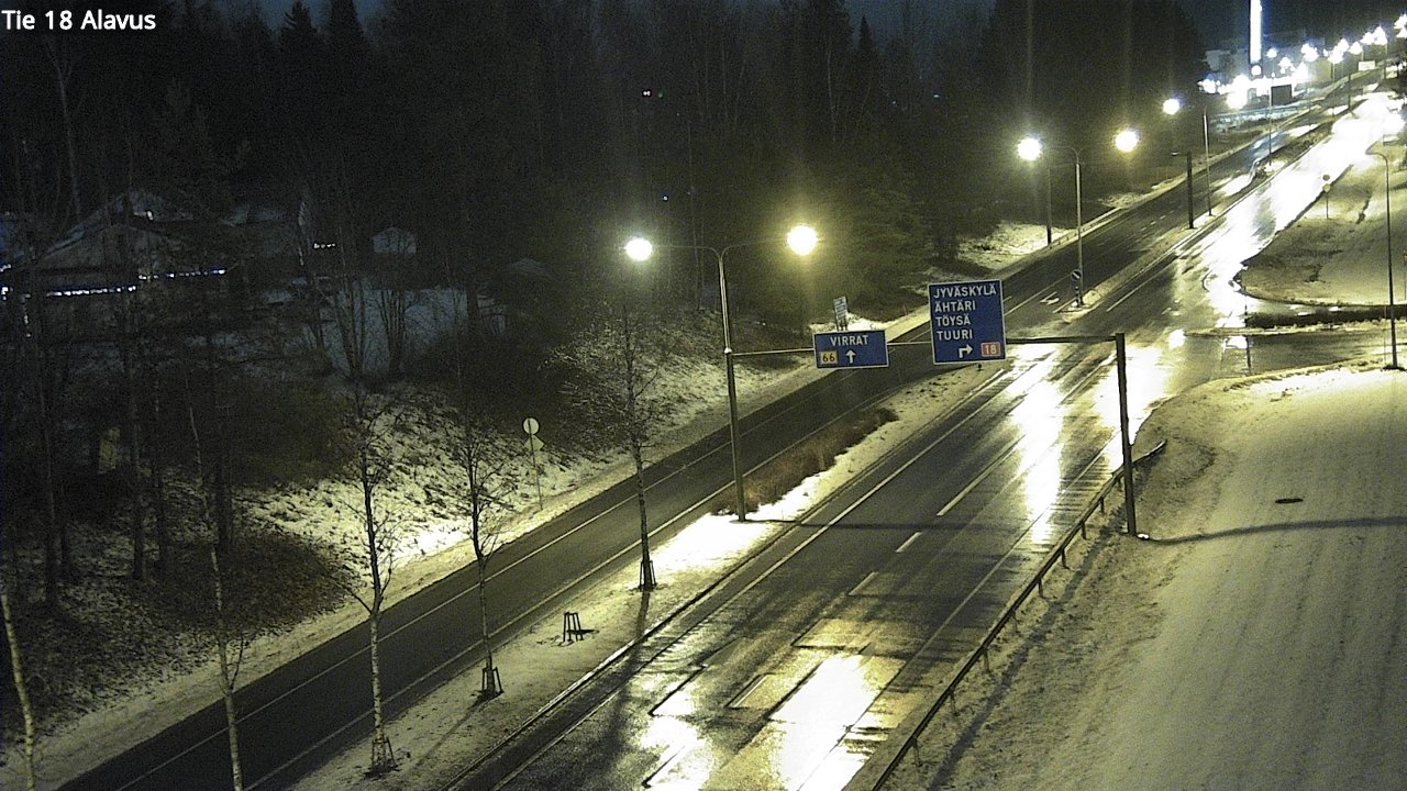 Weather Camera Image Road 18 Alavus, Alavus, Etelä-Pohjanmaa