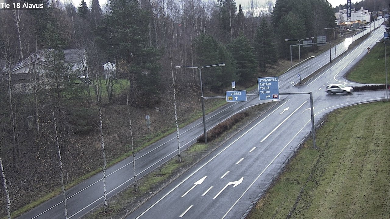 Weather Camera Image Väg 18 Alavo, Alavus, Etelä-Pohjanmaa