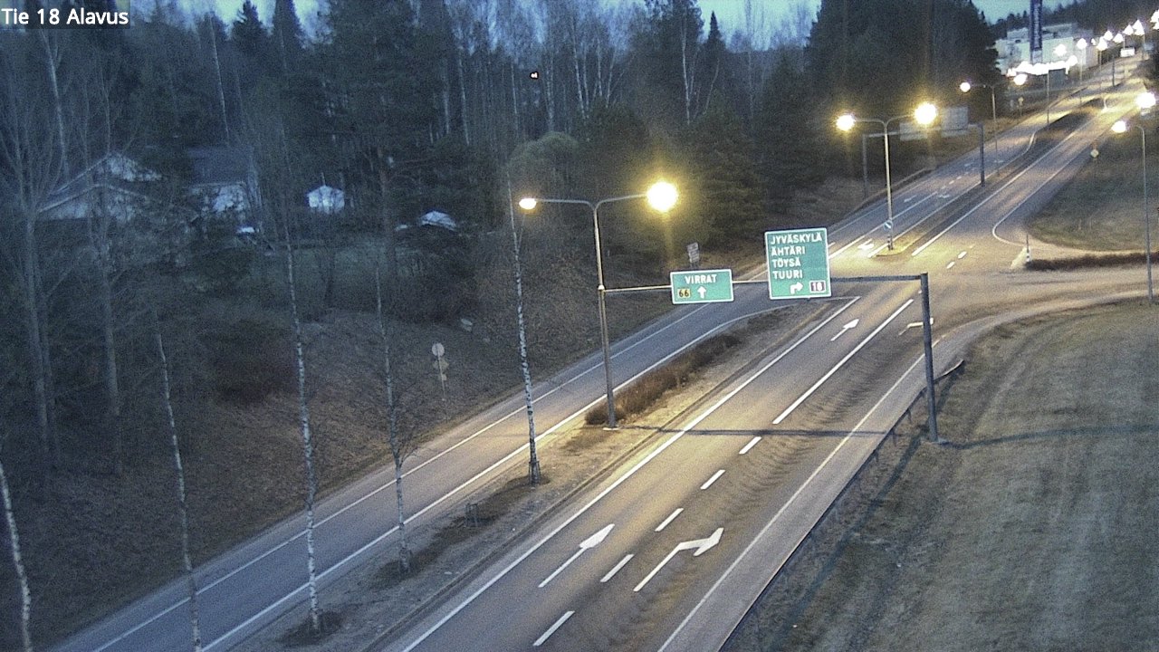Weather Camera Image Road 18 Alavus, Alavus, Etelä-Pohjanmaa