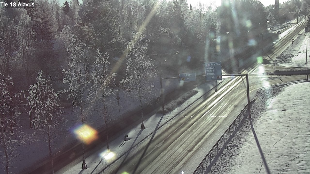 Weather Camera Image Väg 18 Alavo, Alavus, Etelä-Pohjanmaa