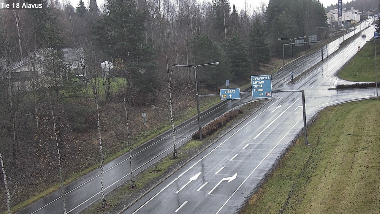 Weather Camera Image Väg 18 Alavo, Alavus, Etelä-Pohjanmaa