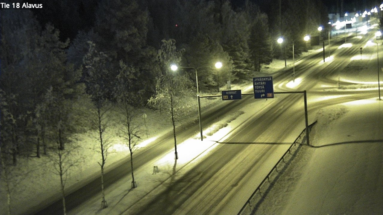 Weather Camera Image Väg 18 Alavo, Alavus, Etelä-Pohjanmaa