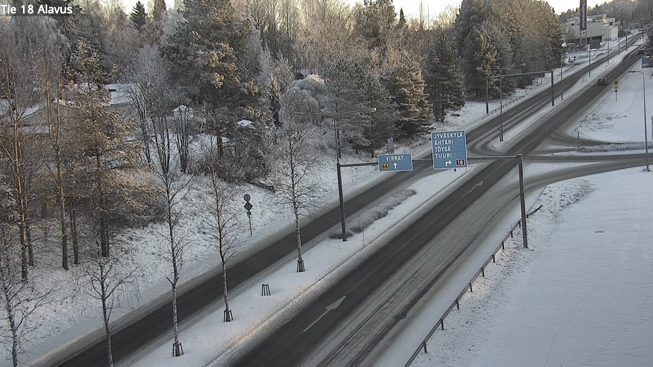 Weather Camera Image Väg 18 Alavo, Alavus, Etelä-Pohjanmaa