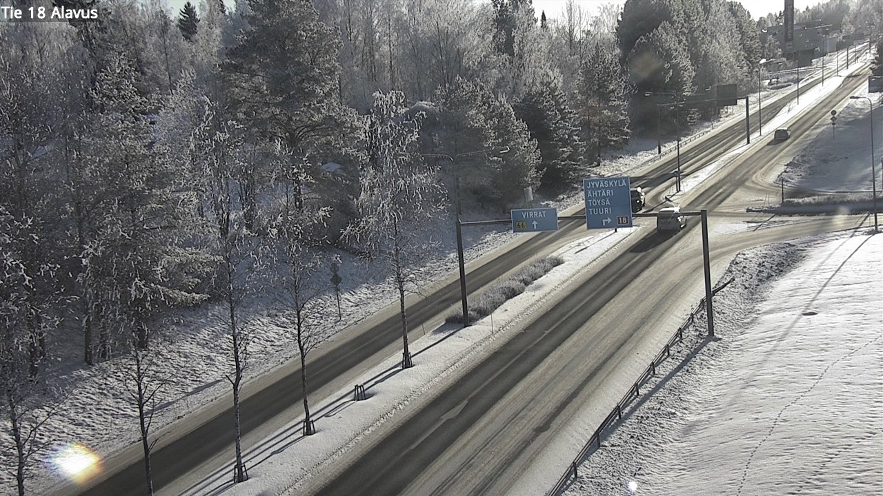 Weather Camera Image Väg 18 Alavo, Alavus, Etelä-Pohjanmaa