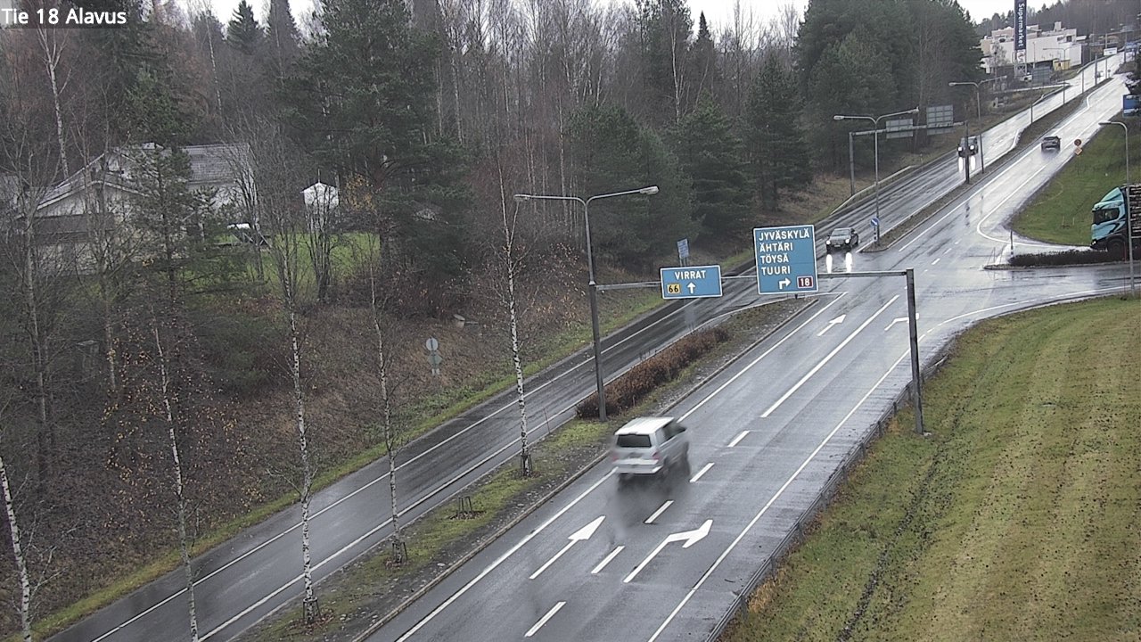 Weather Camera Image Väg 18 Alavo, Alavus, Etelä-Pohjanmaa