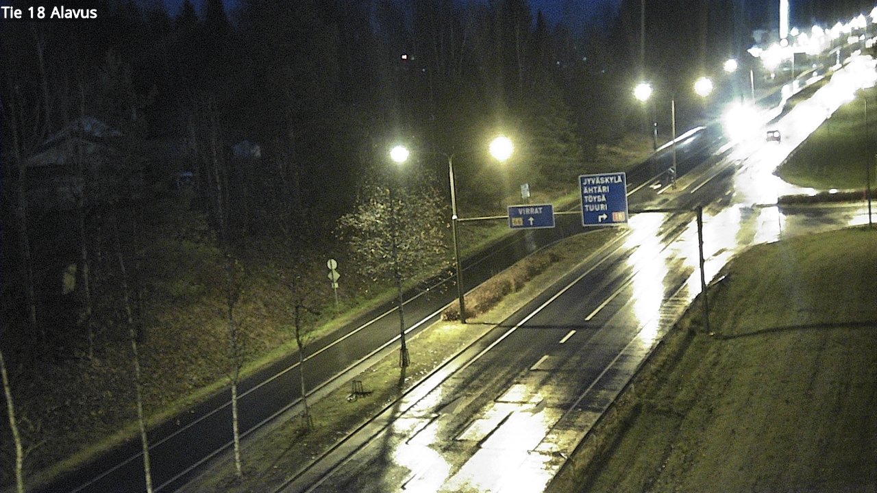 Weather Camera Image Väg 18 Alavo, Alavus, Etelä-Pohjanmaa