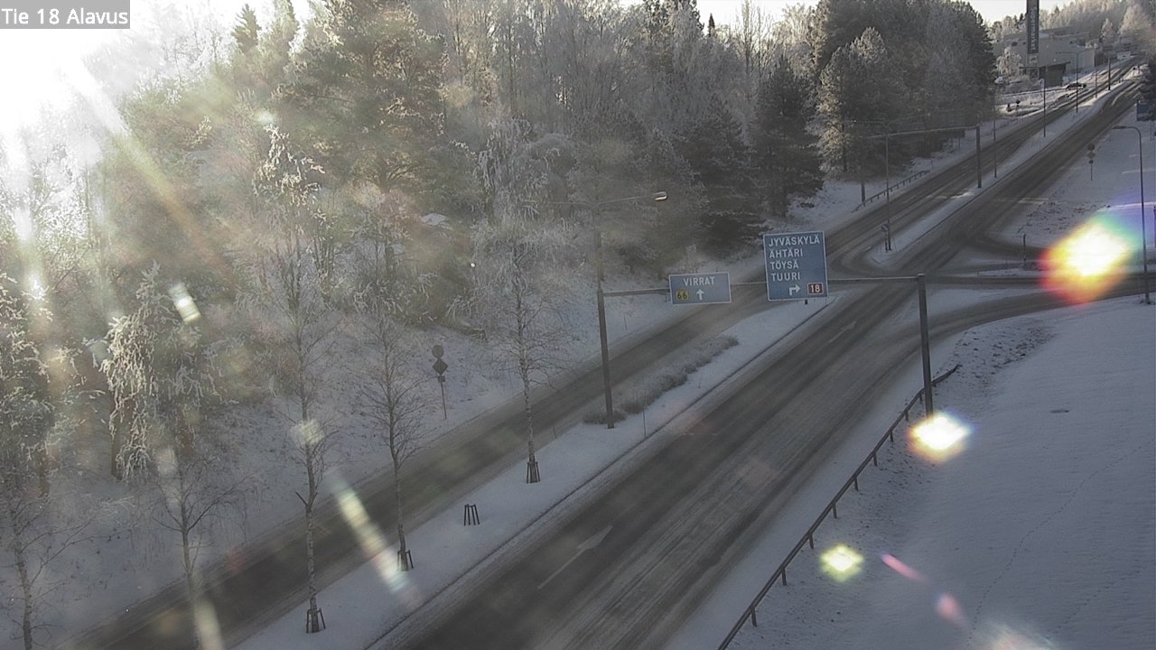 Weather Camera Image Väg 18 Alavo, Alavus, Etelä-Pohjanmaa