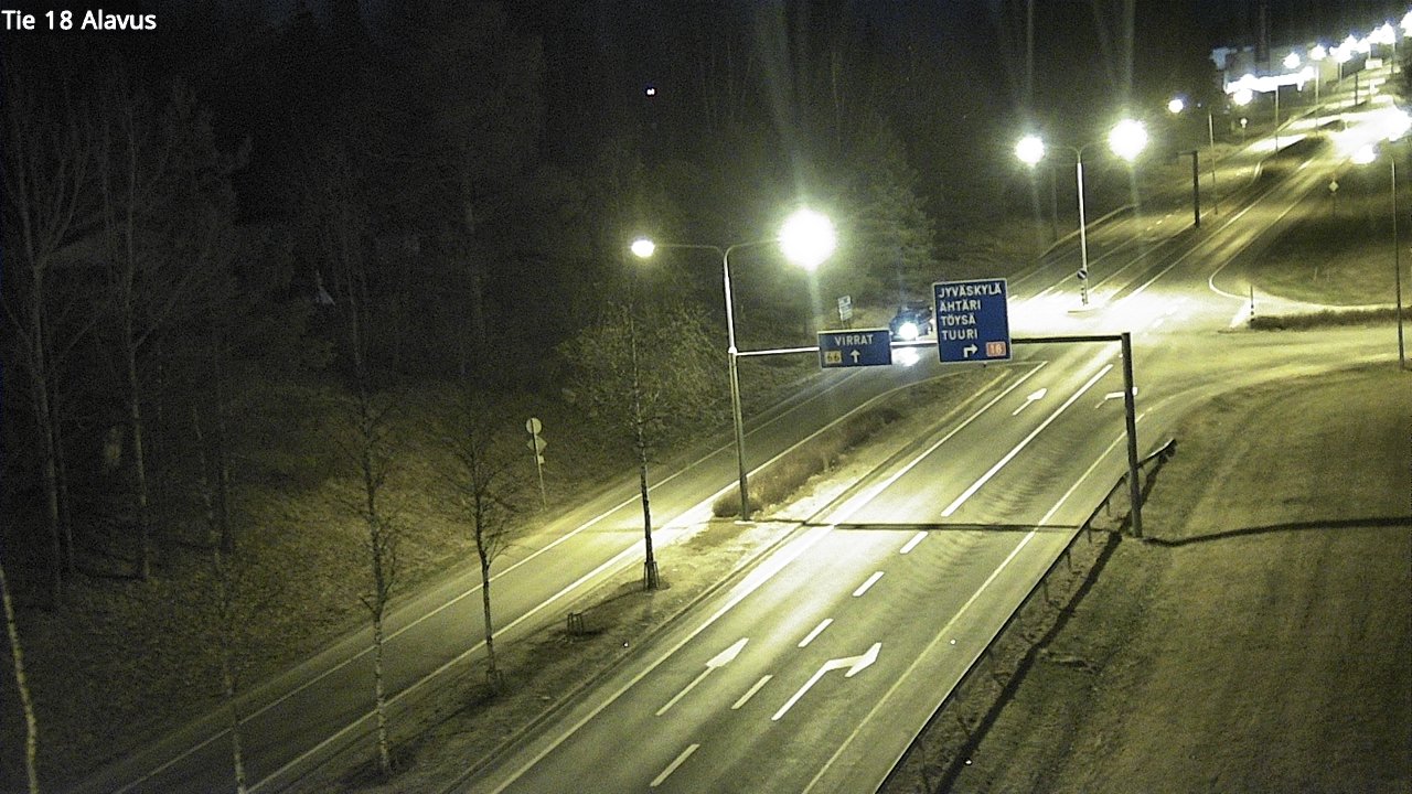 Weather Camera Image Road 18 Alavus, Alavus, Etelä-Pohjanmaa
