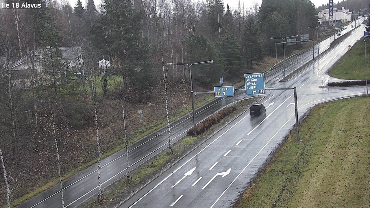 Weather Camera Image Väg 18 Alavo, Alavus, Etelä-Pohjanmaa